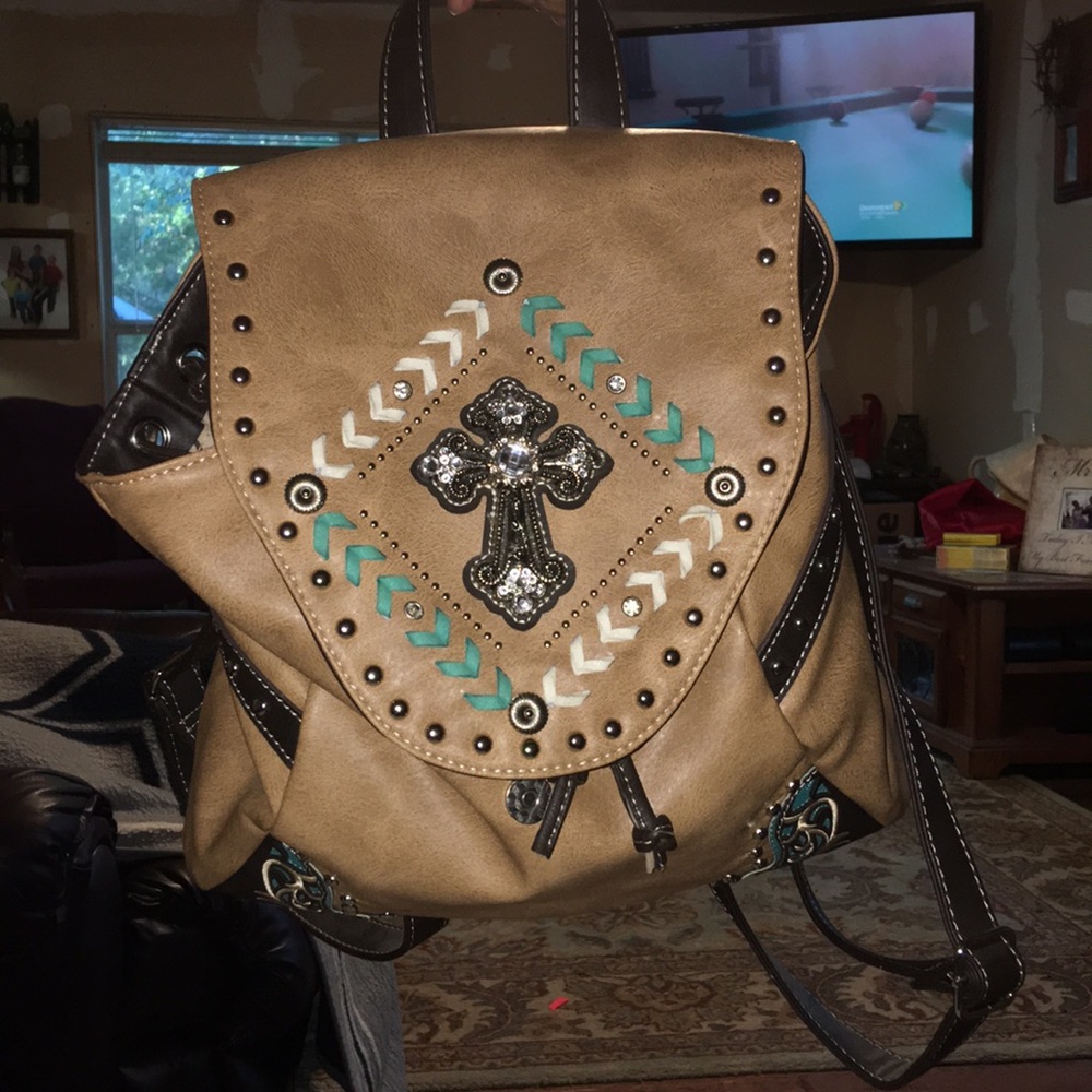 Concealed carry backpack purse